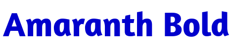 Amaranth Bold font